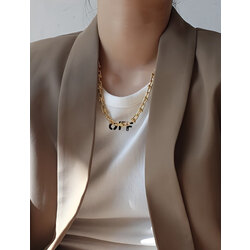 Çelik gold marka model kolye 