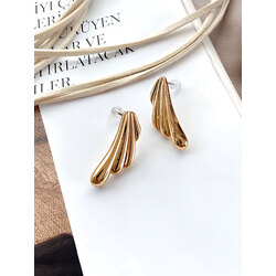 Gold özel seri goldy plaka küpe
