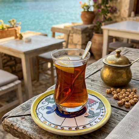 Mavi Kanat ( Alakarga) Mini Çini Tabak 