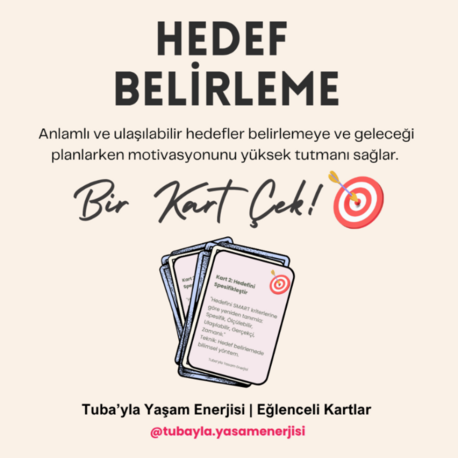 #KendineİyiGel - Hedef Belirleme Gelecek Planlama "Eğlenceli Kartlar"