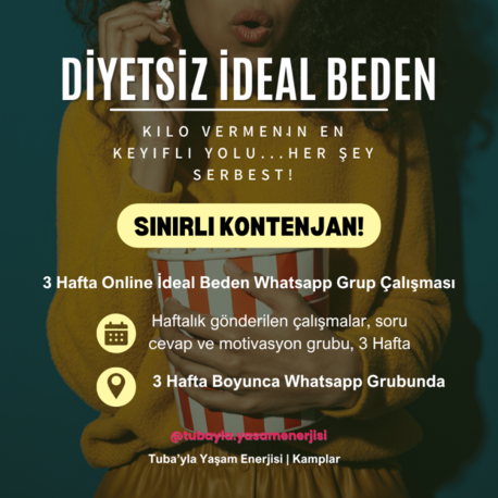 Yiyerek Zayıflıyoruz - Whatsapp Grup Çalışması (3 Hafta)