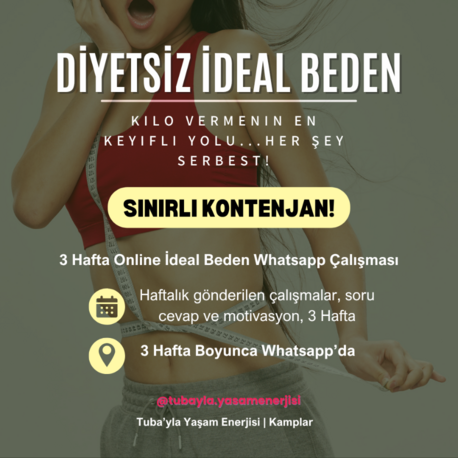 Yiyerek Zayıflıyoruz - Bireysel Çalışma (3 Hafta)