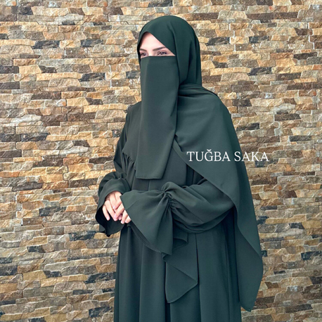 VERA ŞALLI TAKIM “ HAKİ (İÇ PEÇE HEDİYE )