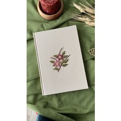 Zambaklar nakışlı defter