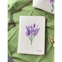 Lavanta Nakışlı Defter 