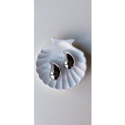 Marka Model Küpe 5 cm Gümüş