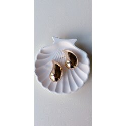 Marka Model Küpe 5 cm Gold
