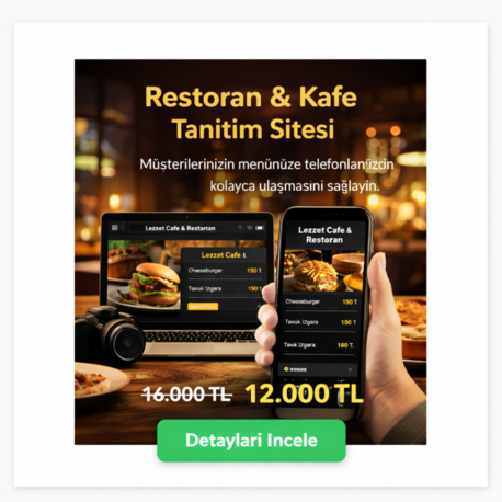 Restoran & Kafe Tanıtım Sitesi