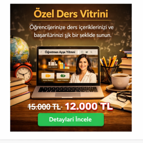 Özel Ders Vitrini
