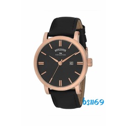 For Motion Deri Kordon Rose-Siyah Erkek Saat bs1169