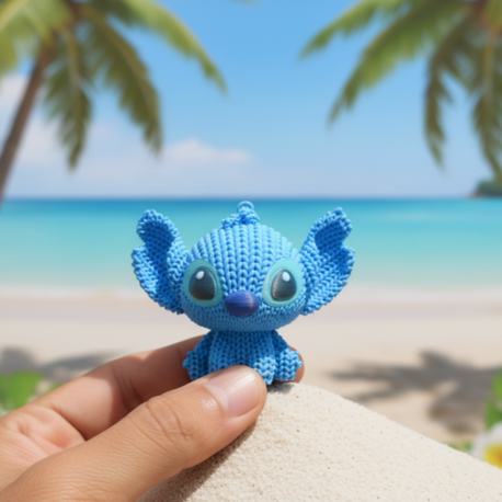 Stitch 3D Baskı Figürü – Tatlılık Seviyesi: GALAKSİ! 