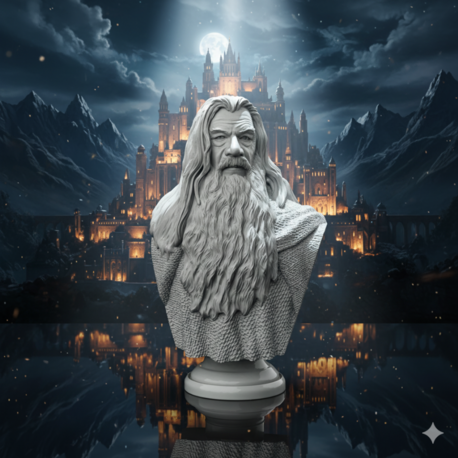 Gandalf Büst Figür