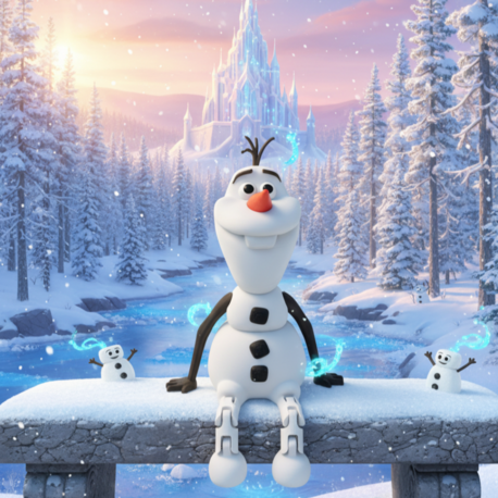 Olaf 3D Figür ☃️❄️