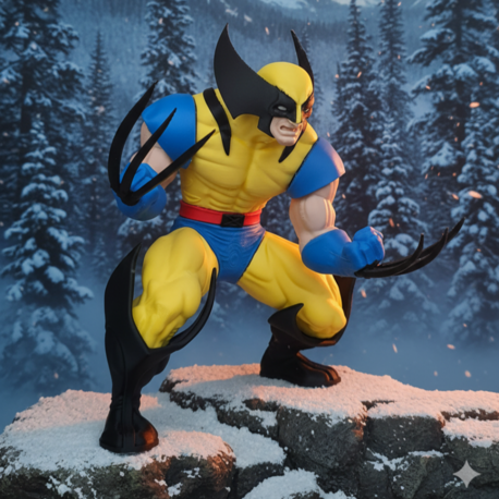 3D Baskı X-Men Wolverine Figürü