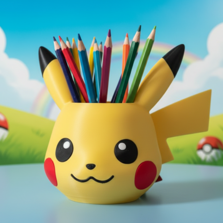 ⚡ Pikachu Kalemlik – 3D Baskı Koleksiyon Ürünü