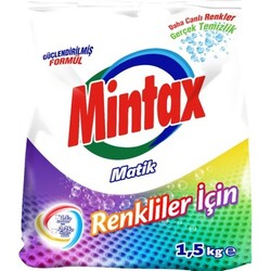 Mintax Çamaşır Makinası Tozu Renkliler Net.1.5.kilo