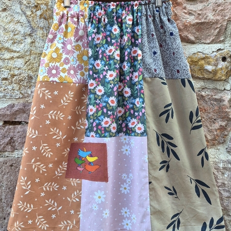 Dostluk Midi Patchwork Etek
