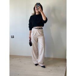 Taş Palazzo Pantolon Oversize Orjinal Kesim