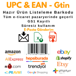 50 UPC & EAN Barkod Kodu