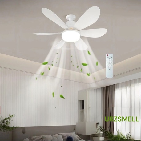 Fan LED 62W Kumandalı Işıklı Vantilatör DİREKT TAVANA MONTAJ