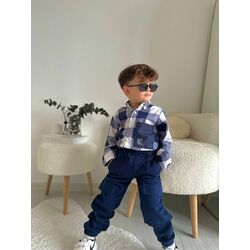 KARELİ GÖMLEK &GABARDİN PANTOLON  TAKIM