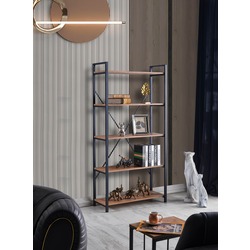 Kitaplık Dekoratif Raf 180x90 Cm 5 Raflı