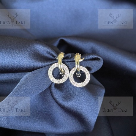 Özel Seri Xuping Gümüs Zirkon Tasli El Firgurlu Halka Minimal Kupe