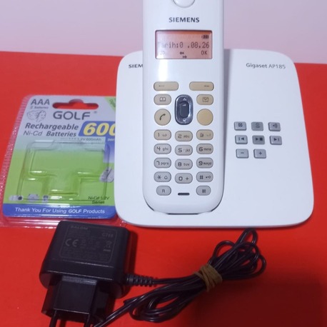 Gigaset AP185 Telsiz Telefon (Yeni pil, Yüksek Zil, Türkçe telesekreterli)