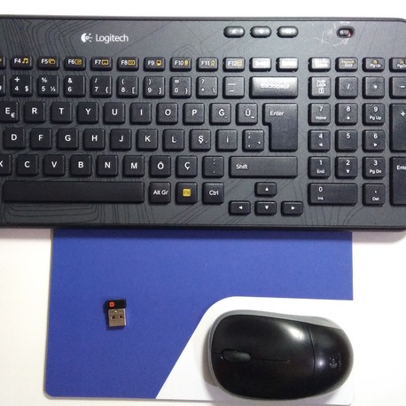 Logitech Kablosuz Unifying alıcılı K360 Klavye M180 Mouse (Sorunsuz , Çok temiz , İkinci El)