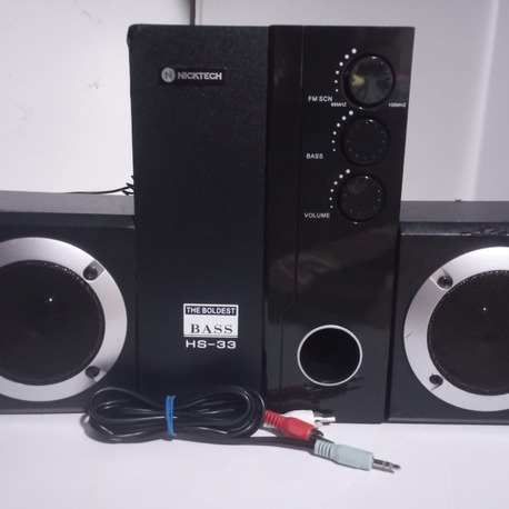 Nicktech HS-33 2+1 11W Hoparlör Ses sistemi (FM Radyolu , Sorunsuz)