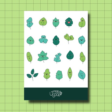 Emoji Yaprak Sticker