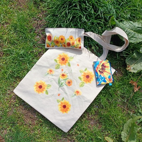 Ayçiçekli Bez Set