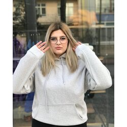 DÜZ RENK OVERSİZE SWEAT