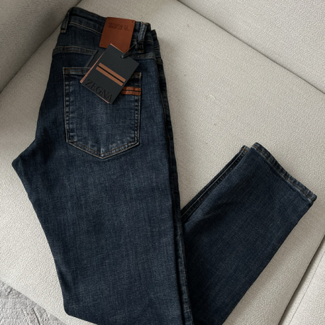 ZEG-regular fit-koyu mavi jeans