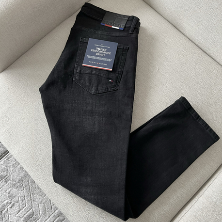 TMY-slim taper fit-siyah jeans