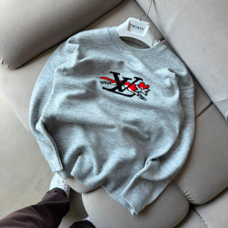 Gri-LV-DESENLİ TRİKO
