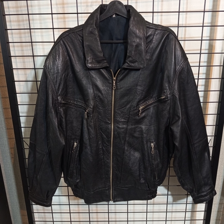 HAKİKİ KUZU DERİSİ VİNTAGE BOMBER JACKET 