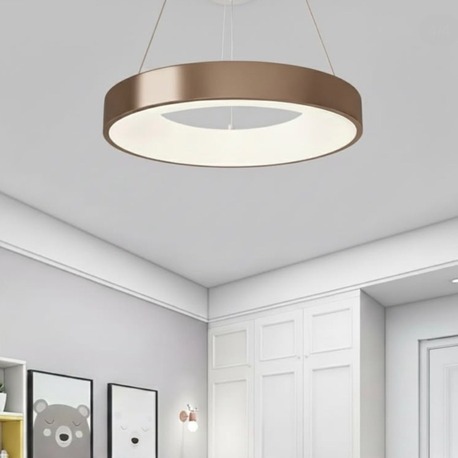 VONA_3Işık LED Halka Bronz ( Ral1950) ECOlight Sarkıt Avize