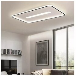 PLAFONYER LED AVİZE ORTASI IŞIKLI 90x60 cm