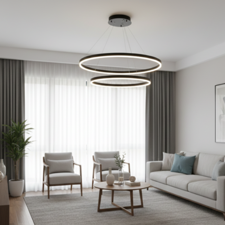 Led Sarkıt Avize 2'li Slim Çember