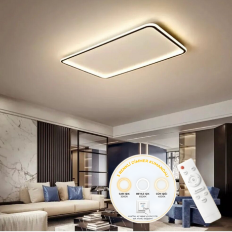 PLAFONYER LED AVİZE 60x40 cm