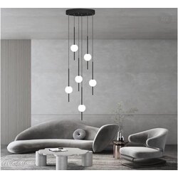 LED AKRİLİK TOP SARKIT AVİZE 6 lı