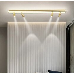 ELİPS PLAFONYER LED AVİZE 16x120 cm 4 SPOTLU