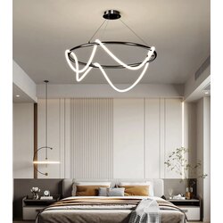 ÇEMBER LED SİLİKON AVİZE 80 cm