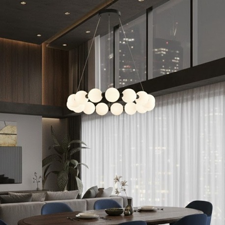 VonaLight 60 cm İnci Toplu Sarkıt Avize VN 83501