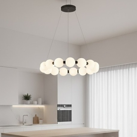 VonaLight 80 cm İnci Toplu Sarkıt Avize VN 83502