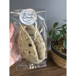 Vegan Taze Otlu Zeytinli Mayasız Sorgum mini ekmek(2adet)