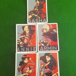 Attack on Titan Karışık 5'li Sticker Seti 