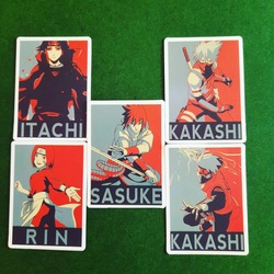 Naruto Karışık 5'li Sticker Seti 