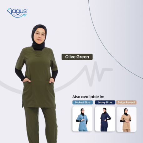 Tesettürlü Kısa Kol Classic Comfort Serisi Kadın Uniforma